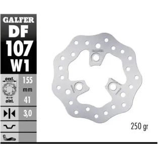 Disco freno moto Galfer Wave flotante Racing 155x3