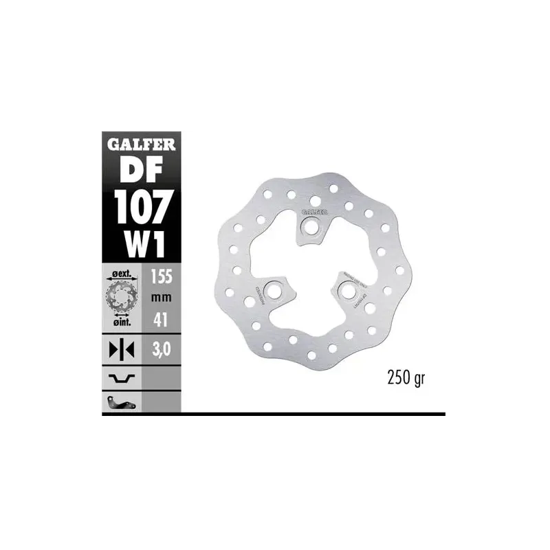 Disco freno moto Galfer Wave flotante Racing 155x3