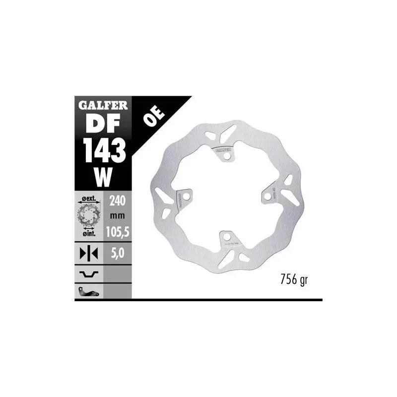 Disco de freno trasero Galfer DF143W para Honda Forza / ADV 350