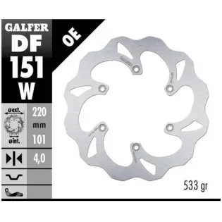 Disco freno moto Galfer Wave fijo 220x4.5mm DF151W