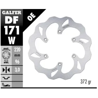 Disco freno moto Galfer Wave fijo 220x3mm DF171W