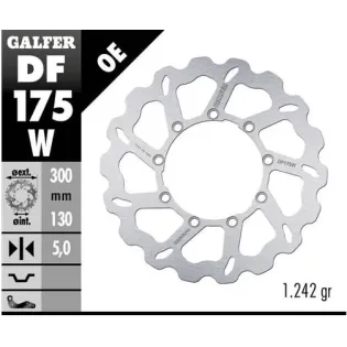 Disco freno moto Galfer Wave fijo 300x5mm DF175W