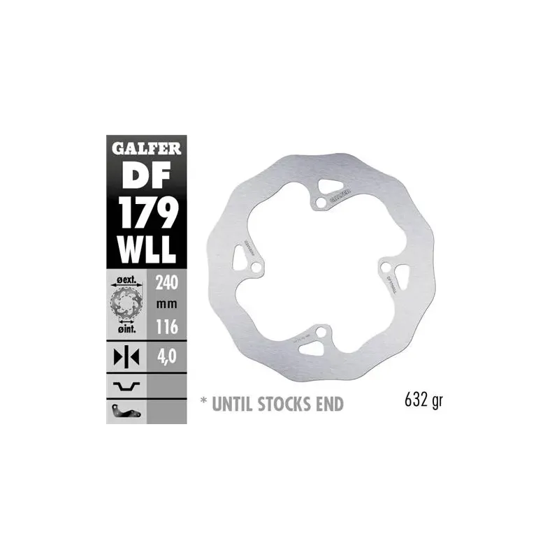 Disco freno moto Galder Wave fijo sólido DF179WLL