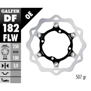 Disco freno moto Galfer Wave flotante 250x3mm DF18