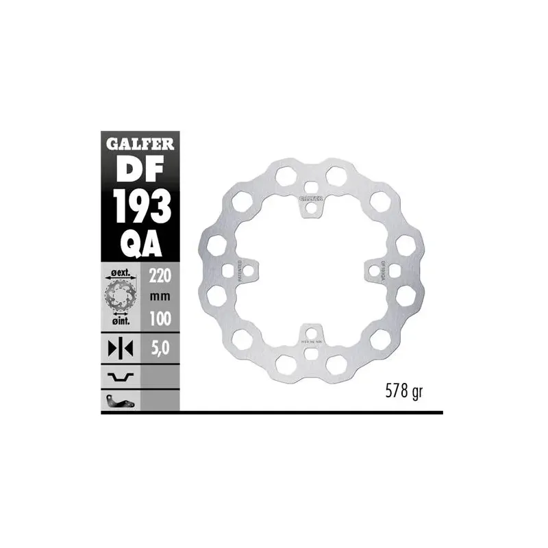 Disco freno moto fijo Galfer Qubic 220x5mm DF193QA