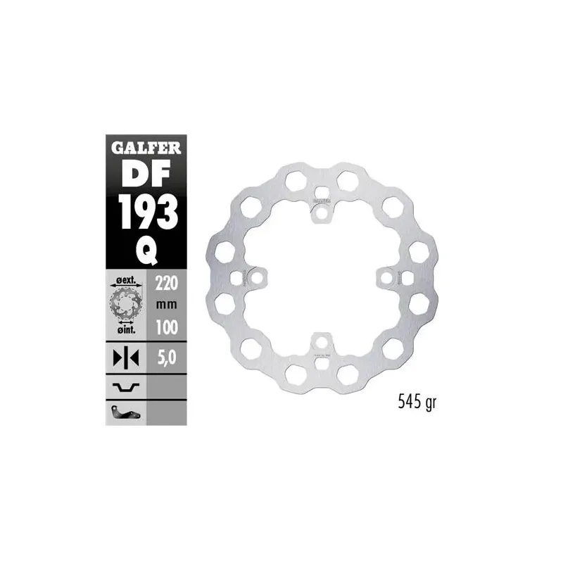Disco freno moto moto fijo Galfer Qubic 220x5mm DF