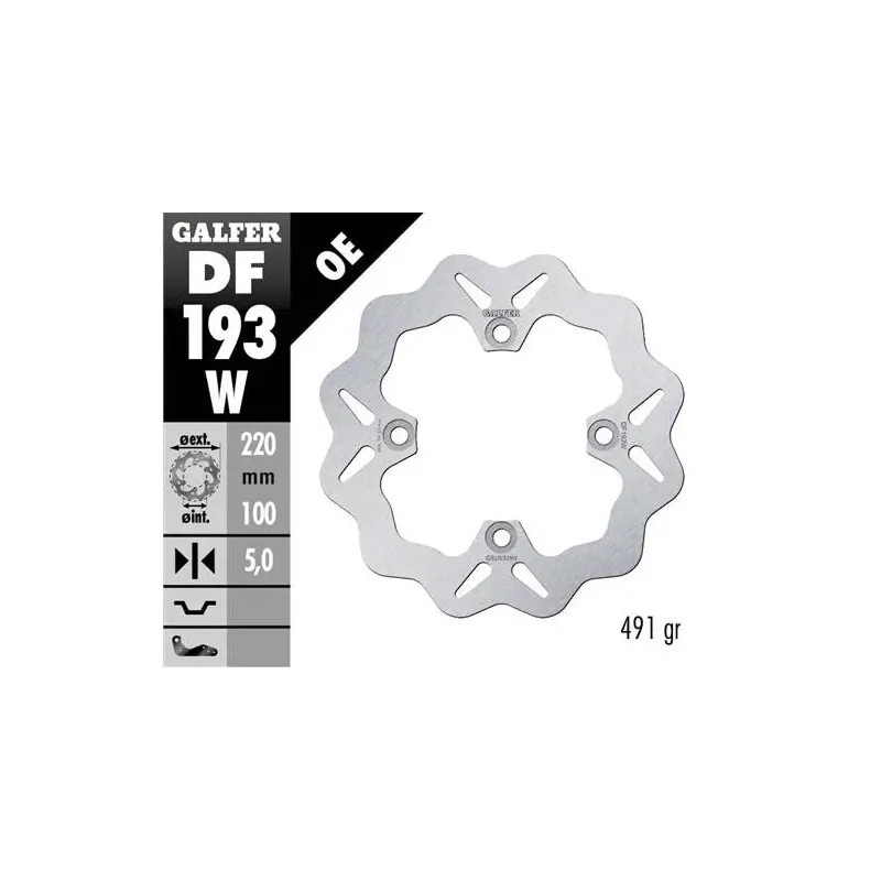 Disco freno moto Galfer Wave fijo 220x4mm DF193W