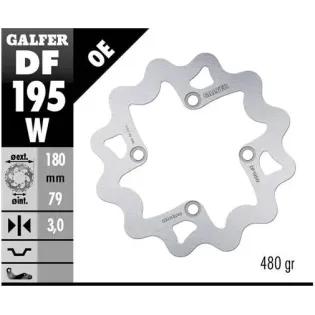 Disco freno moto Galfer Wave fijo 180x3mm DF195W