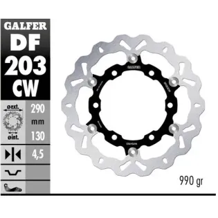 Disco freno moto Galfer flotante Wave completo 290