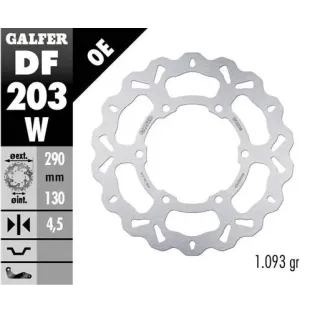 Disco freno moto Galfer Wave fijo 290x4.5mm DF203W