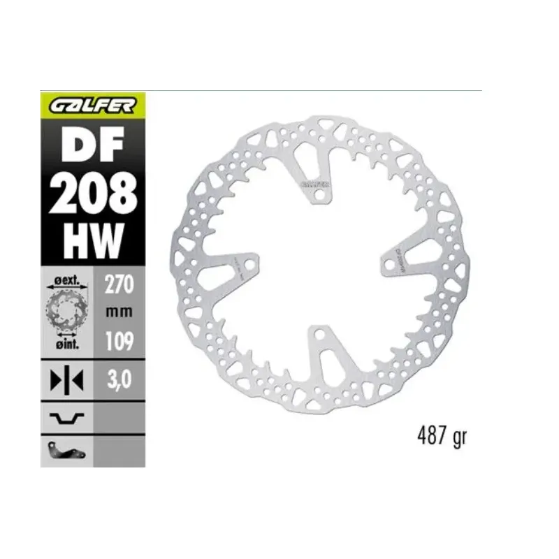 Disco de freno delantero Kawa KX 250 - 450 Galfer Shark DF208HW