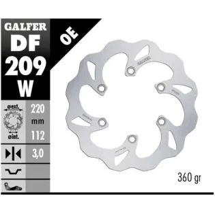 Disco freno moto Galfer Wave fijo 220x3mm DF209W