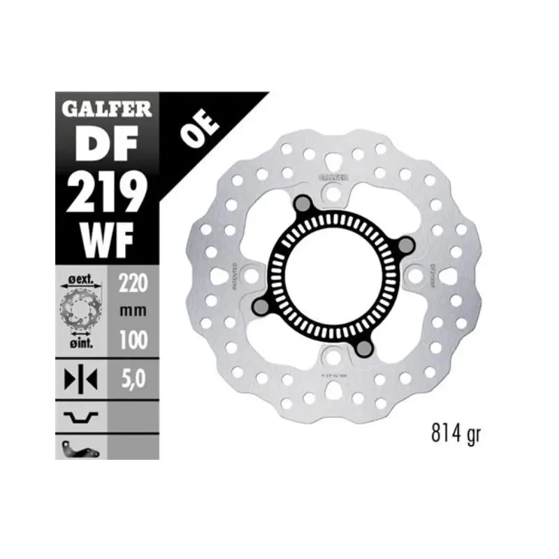 Disco de freno trasero Kawasaki ZX-4R MY23 Galfer DF219WF