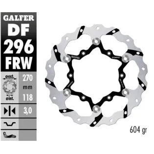 Disco freno moto flotante Galfer Wave 270x3mm DF29