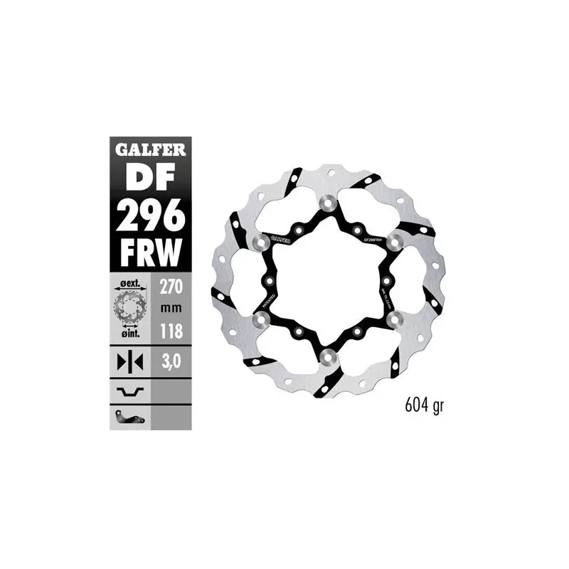 Disco freno moto flotante Galfer Wave 270x3mm DF29