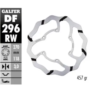 Disco freno moto Galder Wave fijo 270X3mm DF296RW