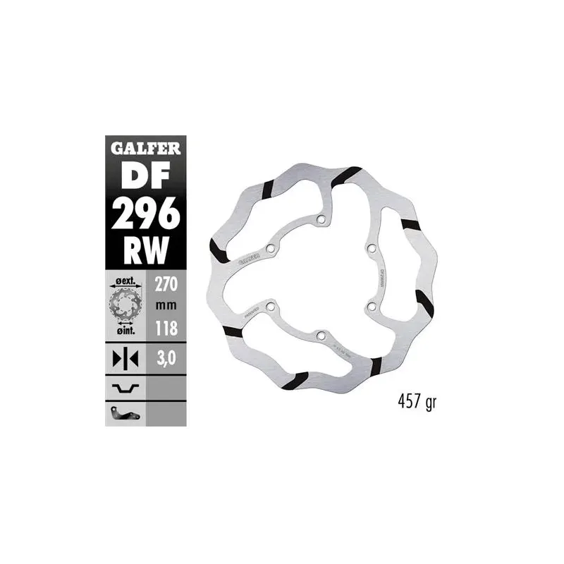 Disco freno moto Galder Wave fijo 270X3mm DF296RW