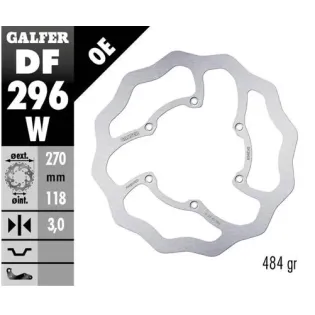 Disco freno moto Galfer Wave fijo 270x3mm DF296W