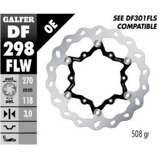 Disco freno moto Galfer Wave flotante 270x3mm DF29
