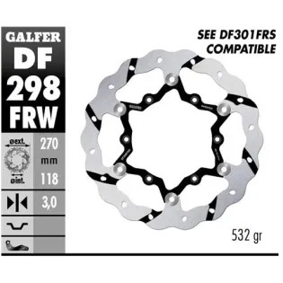 Disco freno moto flotante Galfer Wave 270x3mm DF29