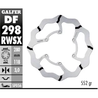 Disco freno moto flotante Galfer Wave DF298RWSX