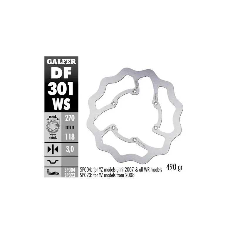 Disco freno moto moto Galfer Wave fijo 270x3mm DF3
