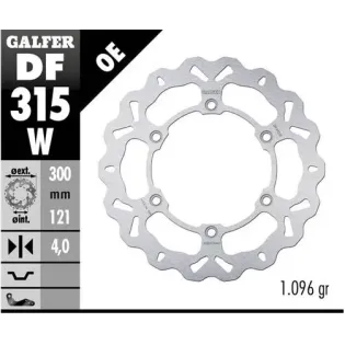 Disco freno moto Galfer Wave fijo 300x4mm DF315W