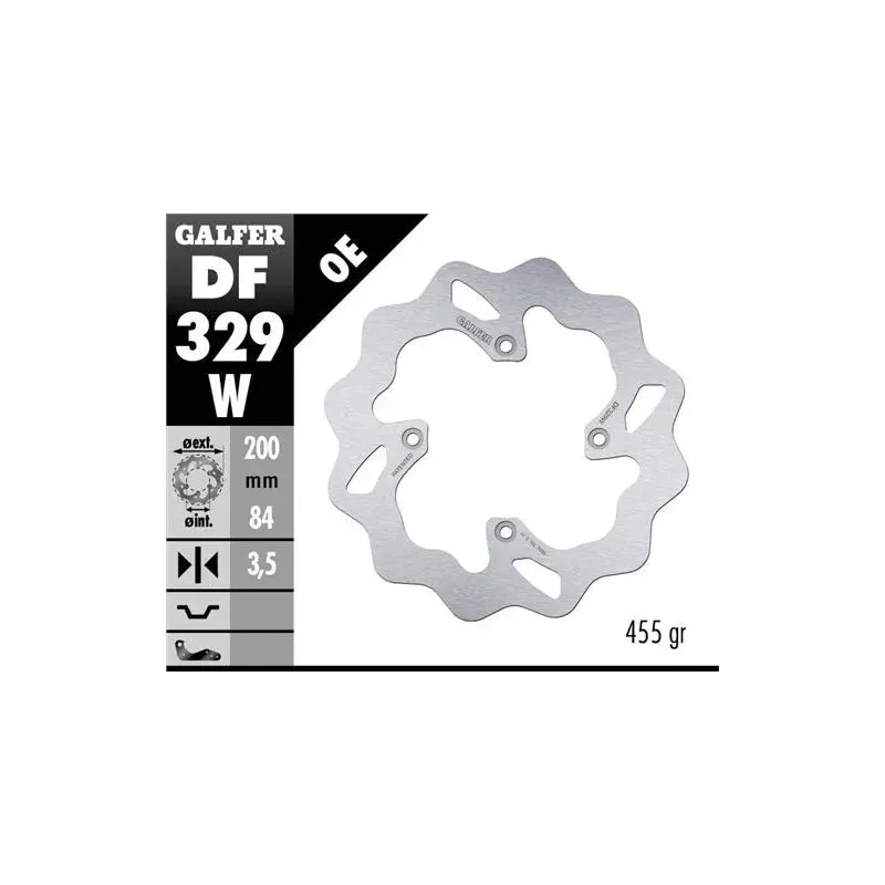 Disco freno moto Galfer Wave fijo 200x3.5mm DF329W