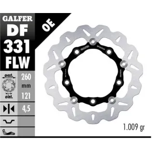 Disco freno moto Galfer Wave flotante 260x4.5mm DF