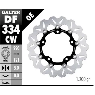 Disco freno moto Galfer Wave flotante completo  DF