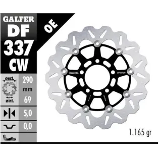 Disco freno moto Galfer flotante Wave completo 290