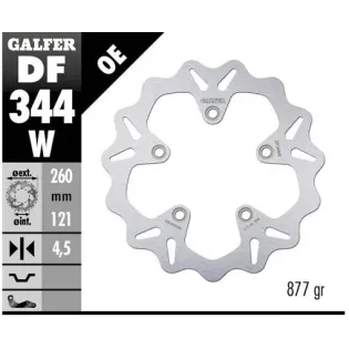Disco freno moto Galfer Wave fijo 260x4.5mm DF344W