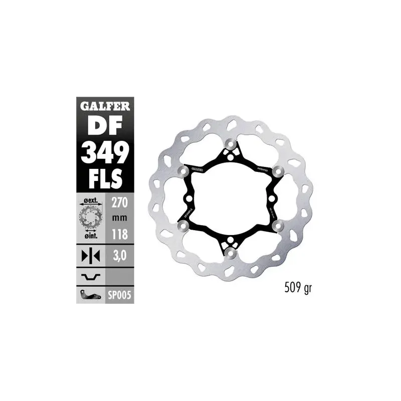 Disco freno moto Galfer Wave flotante 270x3mm DF34