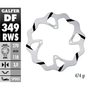 Disco freno moto Galfer Wave fijo 270X3mm DF349RWS