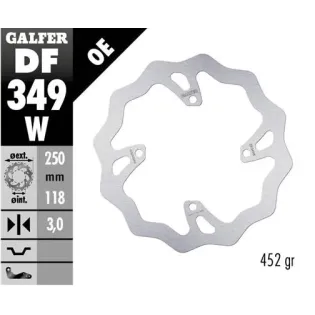 Disco freno moto Galfer Wave fijo 250x3mm DF349W