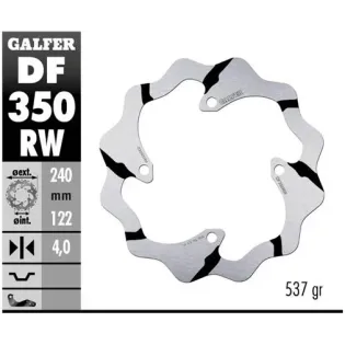 Disco freno moto Galder Wave fijo 240X4mm DF350RW