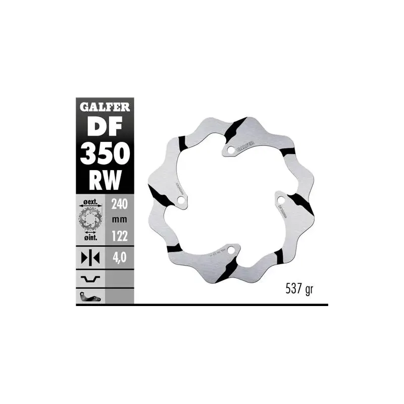 Disco freno moto Galder Wave fijo 240X4mm DF350RW