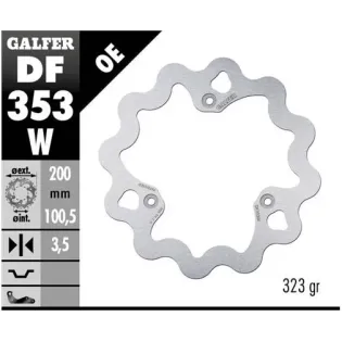 Disco freno moto Galfer Wave fijo 200x3.5mm DF353W