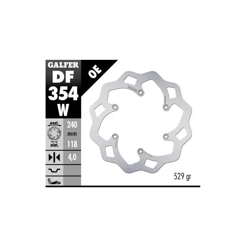 Disco freno moto Galfer Wave fijo 240x4mm DF354W