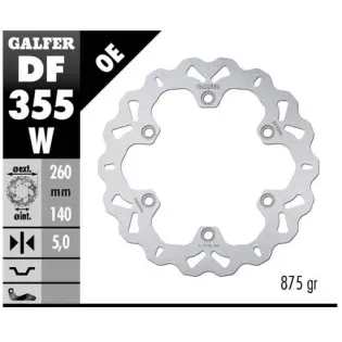 Disco freno moto Galfer Wave fijo 260x5mm DF355W