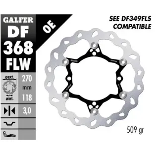 Disco freno moto Galfer Wave flotante 270x3mm DF36