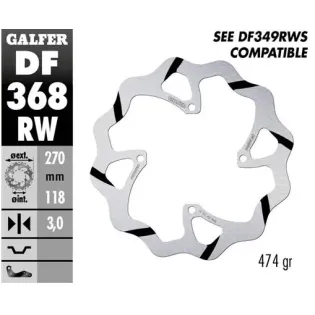 Disco freno moto Galder Wave fijo 270X3mm DF368RW
