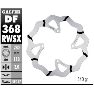 Disco freno moto Galfer Wave fijo   280X3M DF368RW