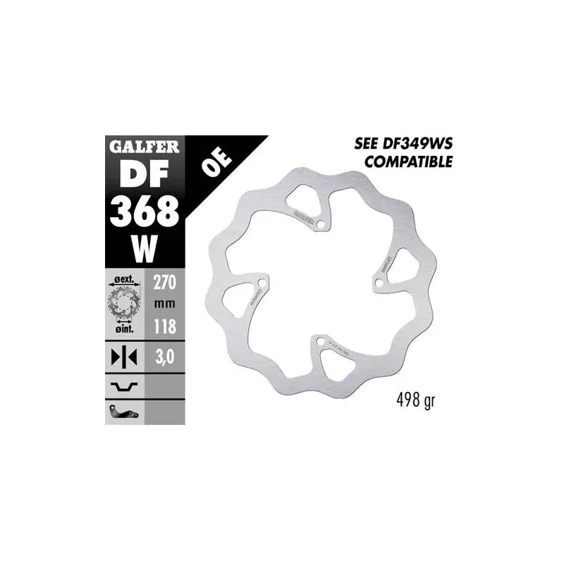 Disco freno moto Galfer Wave fijo 270x3mm DF368W