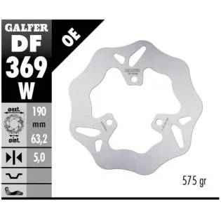 Disco freno moto Galfer Wave fijo 190x5mm DF369W