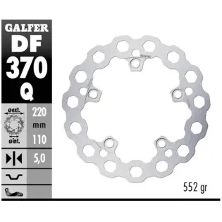 Disco freno moto moto fijo Galfer Qubic 220x5mm DF
