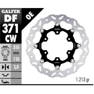 Disco freno moto Galfer Wave flotante completo DF3