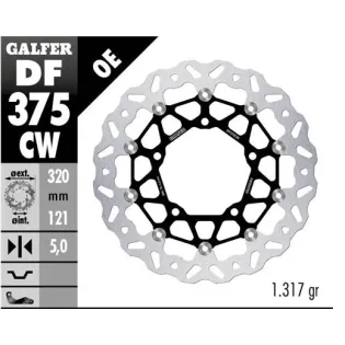 Disco freno moto Galfer Wave flotante completo DF3