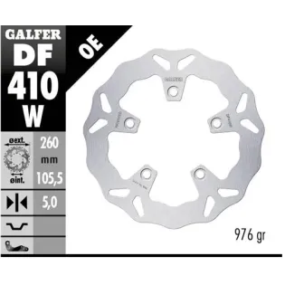 Disco freno moto Galfer Wave fijo 260x5mm DF410W