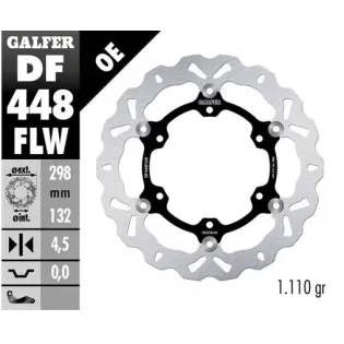 Disco freno moto Galfer Wave flotante 298x4.5mm DF